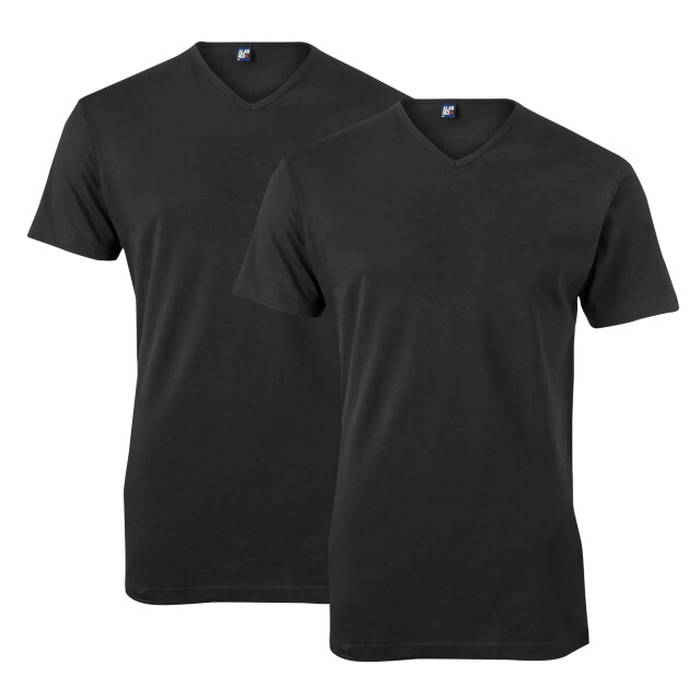 Alan Red Heren ondershirt vermont stretch t-shirt v-hals 2-pack AR-6671/299 large