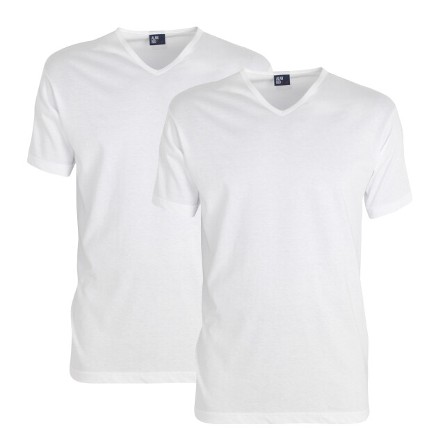 Alan Red Heren ondershirt vermont stretch t-shirt v-hals 2-pack AR-6671/201 large