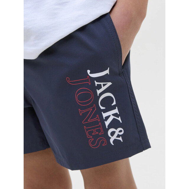 Jack & Jones Zwemshort jpstmaui double logo effen donker 12273841-Donkerblauw large