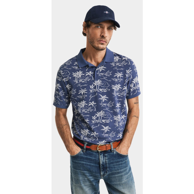 Gant Polo korte mouw printed ss polo 2014058/401 187858 large