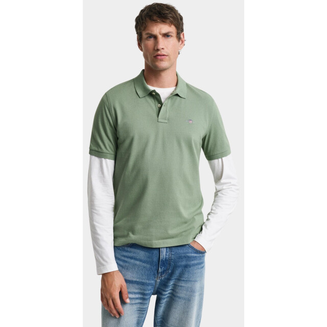 Gant Polo korte mouw reg shield ss pique polo 2210/362 187840 large
