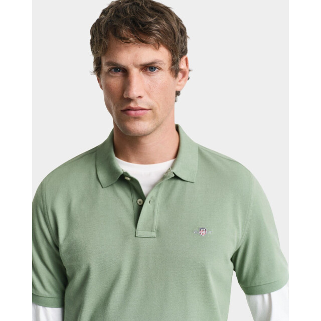 Gant Polo korte mouw reg shield ss pique polo 2210/362 187840 large