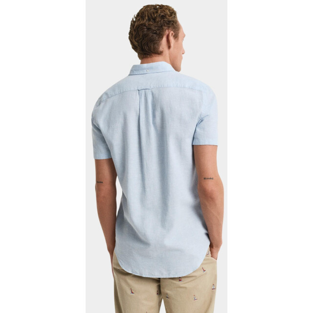 Gant Casual hemd korte mouw reg cotton linen ss shirt 3250083/457 187873 large