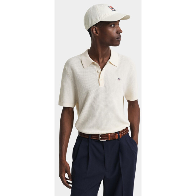 Gant Polo korte mouw micro textured cotton ss polo 8030242/130 187876 large