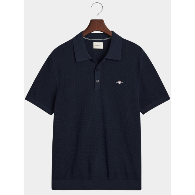 Gant Polo korte mouw micro textured cotton ss polo 8030242/433 187878 large