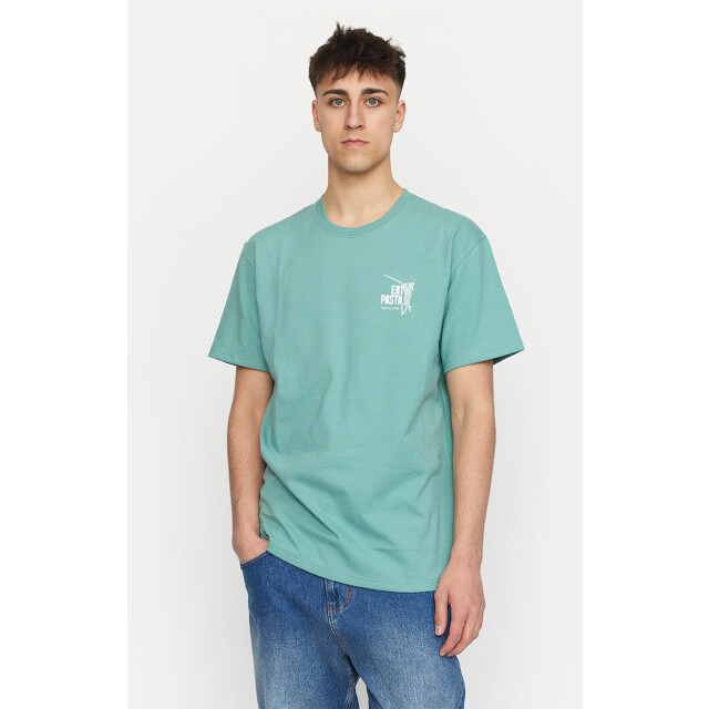 Revolution Eat printed t-shirt dustgreen 1387 EAT-Dustgreen large