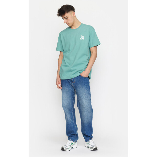 Revolution Eat printed t-shirt dustgreen 1387 EAT-Dustgreen large