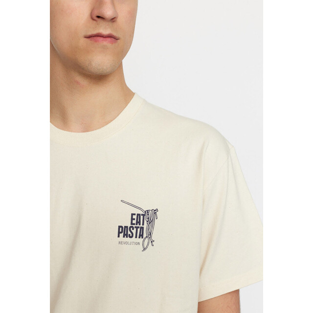 Revolution Eat printed t-shirt offwhite 1387 EAT-Offwhite large