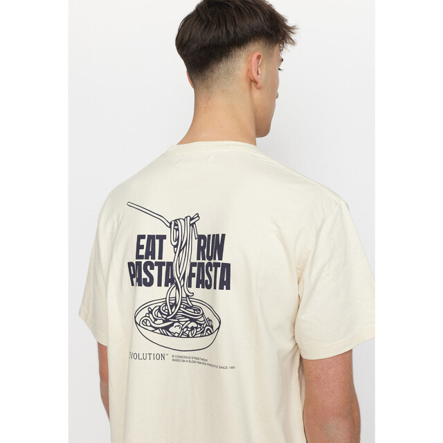 Revolution Eat printed t-shirt offwhite 1387 EAT-Offwhite large
