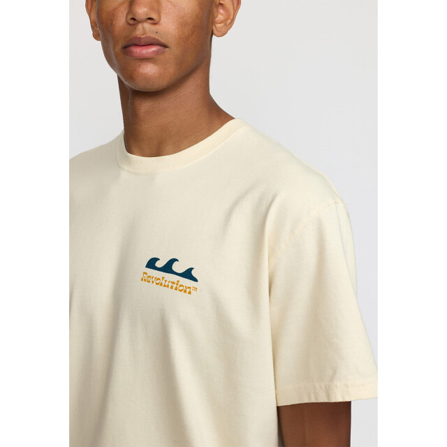 Revolution Dow printed t-shirt offwhite 1394 DOW-Offwhite large