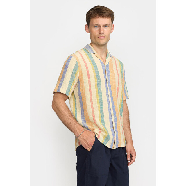 Revolution Short sleeved cuban shirt orange 3918 Cuban-Orange large