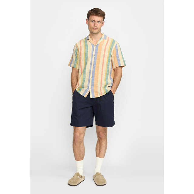Revolution Short sleeved cuban shirt orange 3918 Cuban-Orange large