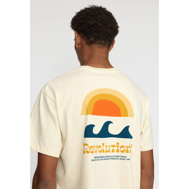 Revolution Dow printed t-shirt offwhite 1394 DOW-Offwhite large