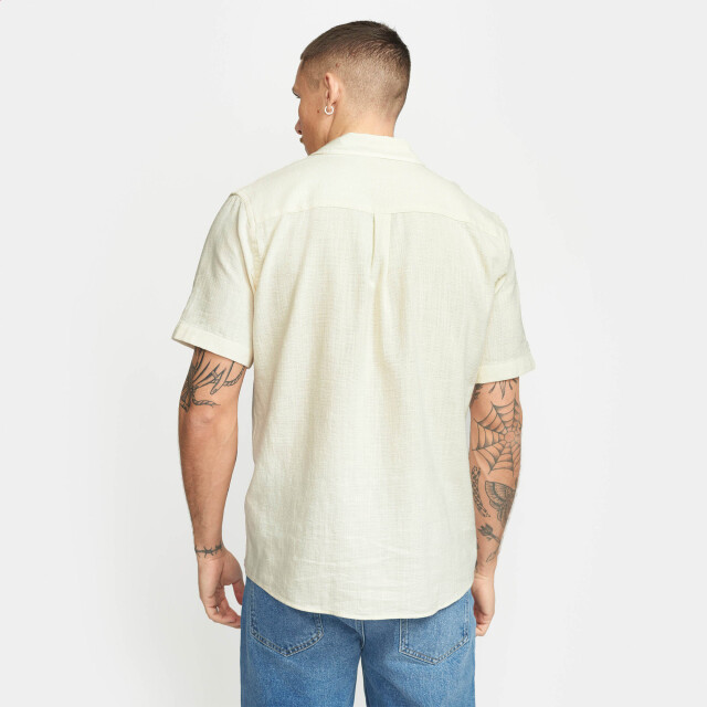Revolution Short sleeved cuban shirt offwhite 3927 Cuban-Offwhite large