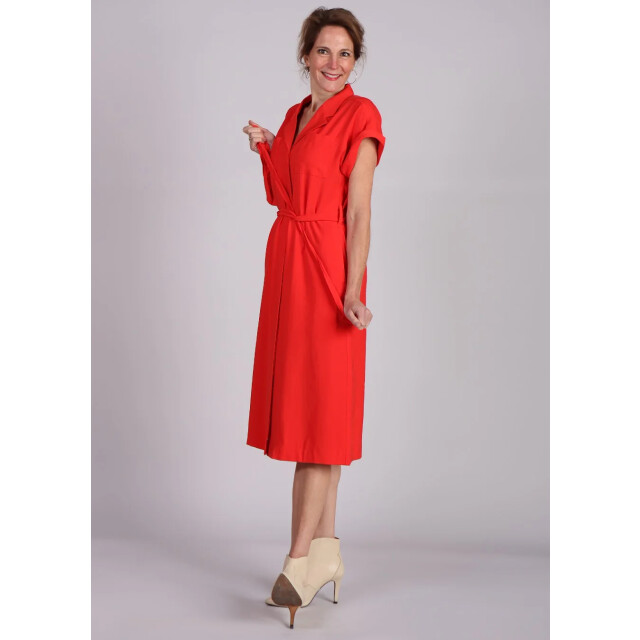 Moss Copenhagen Imila selia ss jurk midi strikceintuur 9308510716232 large