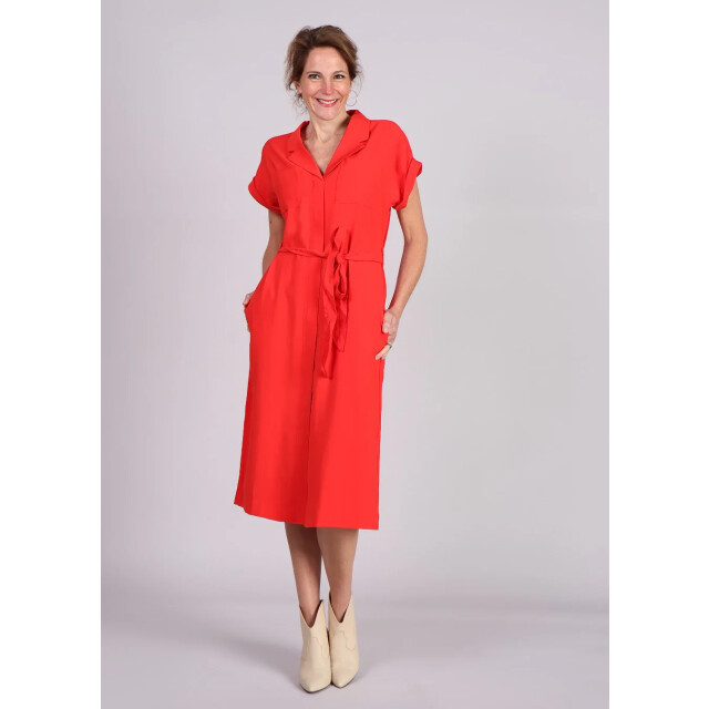 Moss Copenhagen Imila selia ss jurk midi strikceintuur 9308510716232 large