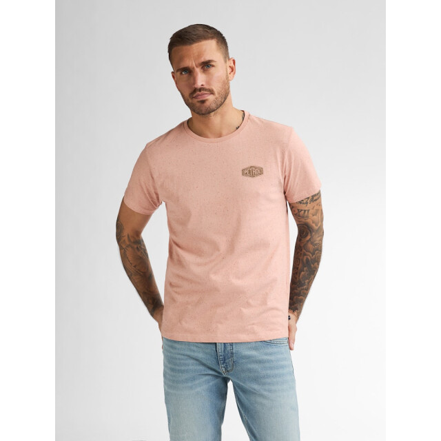 Petrol Industries men t-shirt ss classic print m-1050-tsr614 3171 dusty peach 05011.520.0007 large