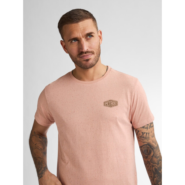 Petrol Industries men t-shirt ss classic print m-1050-tsr614 3171 dusty peach 05011.520.0007 large