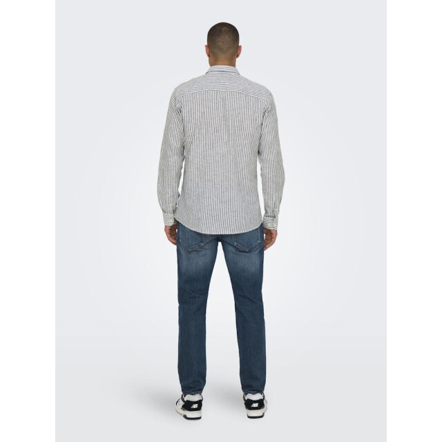 Only & Sons onscaiden life ls stripe linen 660 22026601 dark 05631.261.0027 large