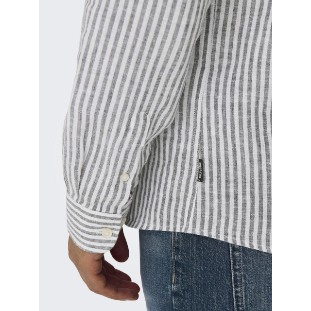 Only & Sons onscaiden life ls stripe linen 660 22026601 dark 05631.261.0027 large