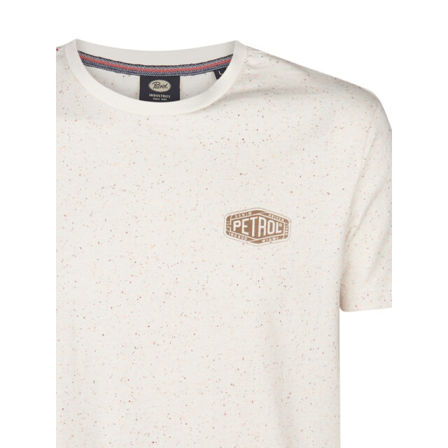 Petrol Industries men t-shirt ss classic print m-1050-tsr614 0112 seashell 05011.829.0062 large