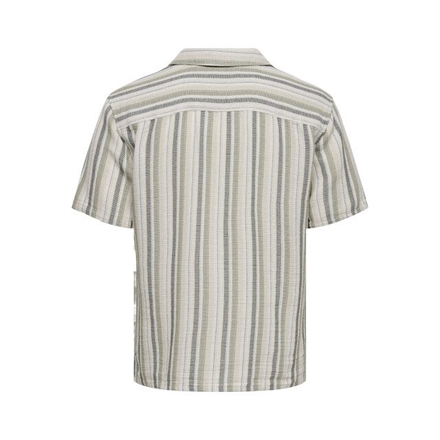 Only & Sons onstrev life reg stripe ss shirt no 22025659 seagrass 05632.369.0027 large