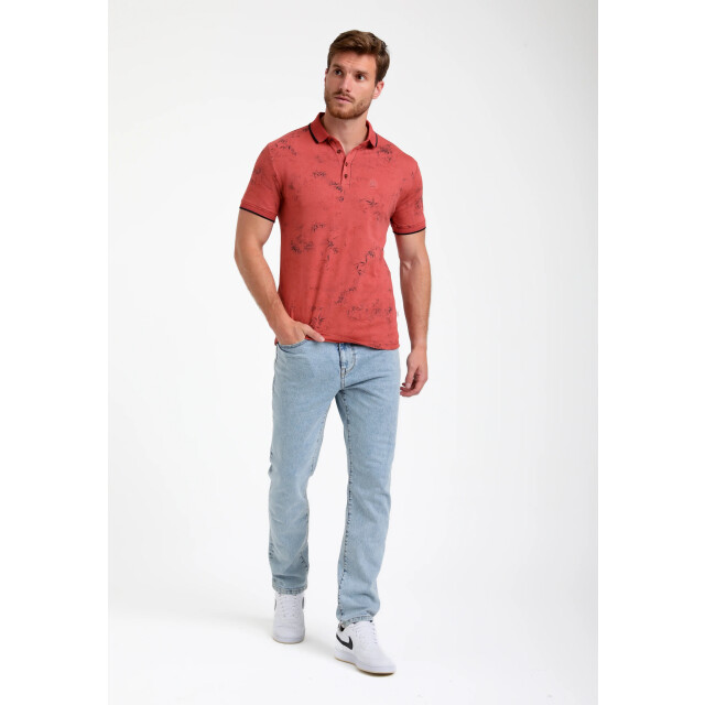 Gabbiano Heren polo 235529 4000 deep coral Gabbiano Polo 235529 4000DeepCoral large