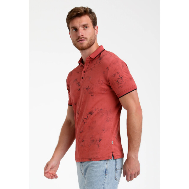 Gabbiano Heren polo 235529 4000 deep coral Gabbiano Polo 235529 4000DeepCoral large