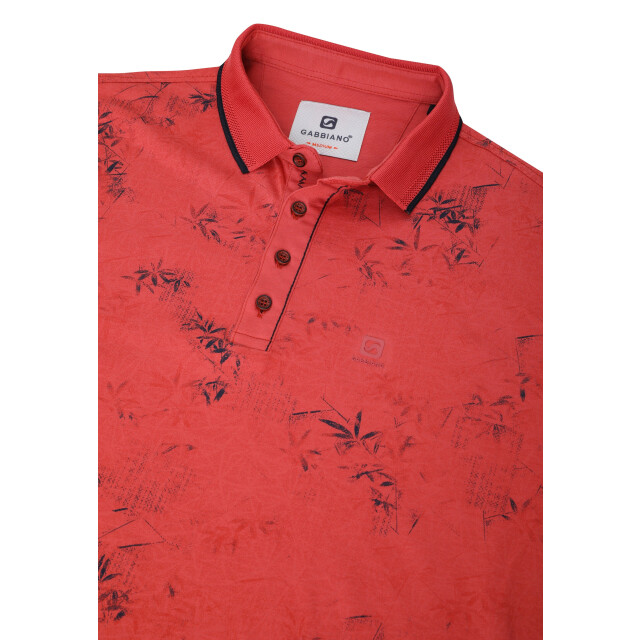 Gabbiano Heren polo 235529 4000 deep coral Gabbiano Polo 235529 4000DeepCoral large