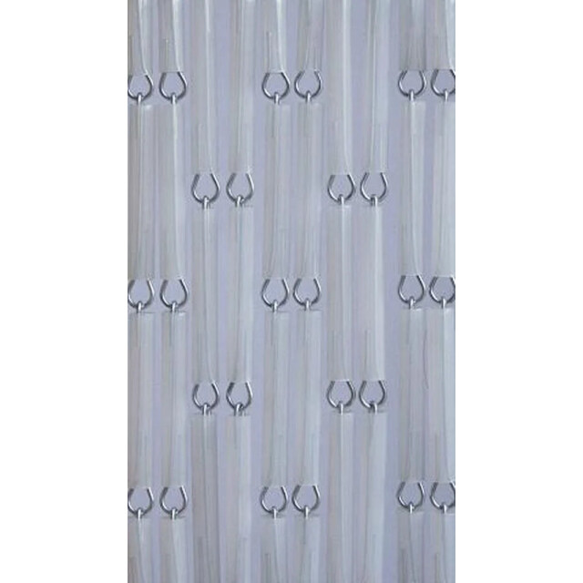 Vliegengordijnenexpert Vliegengordijn hulzen transparant 90 x 210 cm op het kozijn 8718885000016 large