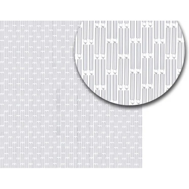 Vliegengordijnenexpert Vliegengordijn hulzen transparant 90 x 210 cm op het kozijn 8718885000016 large