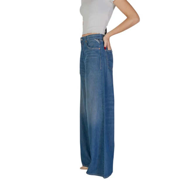 Replay Broek dames Replay Blauw Wide Leg Broek large