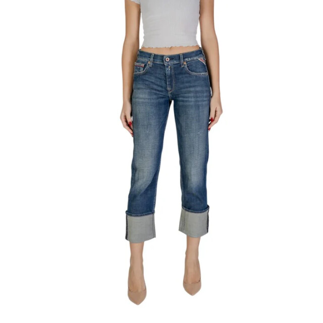 Replay Jeans dames Replay Donkerblauw Straight Fit Jeans large