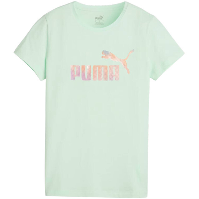 Puma Dames ess+ summer daze t-shirt UTMR78141_green large