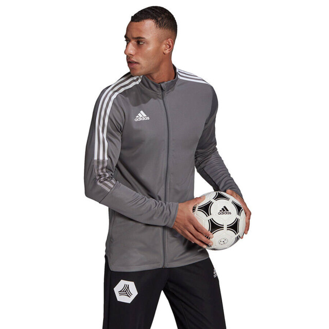 Adidas Heren tiro 21 track jacket UTMR584_greysilver large