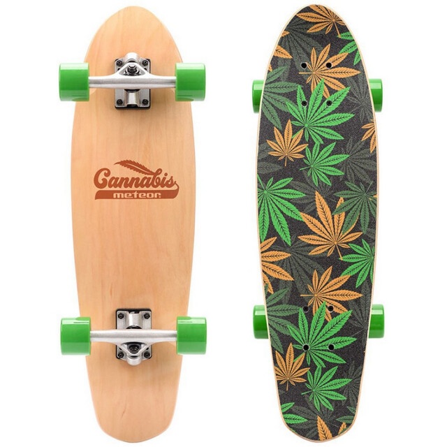Meteor 22595 bladprint skateboard UTMR2192_greenbrownorange large