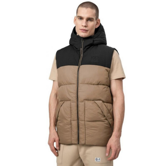 4F Heren h4z22 kump002 kleurblok gilet UTMR2043_blackgold large