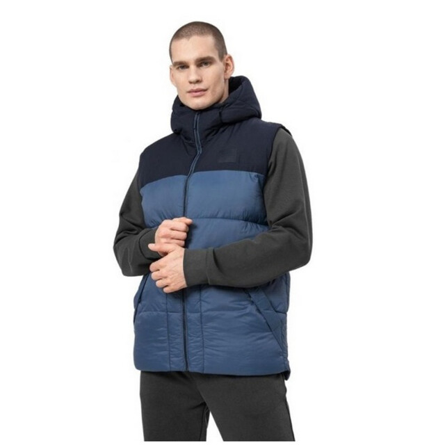 4F Heren h4z22 kump002 kleurblok gilet UTMR2043_navyblue large