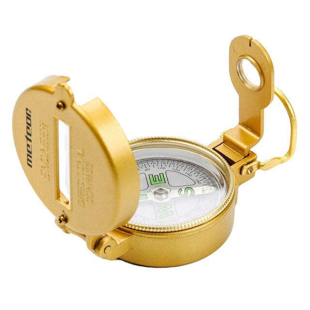 Meteor Rond metalen richtingskompas UTMR1738_gold large