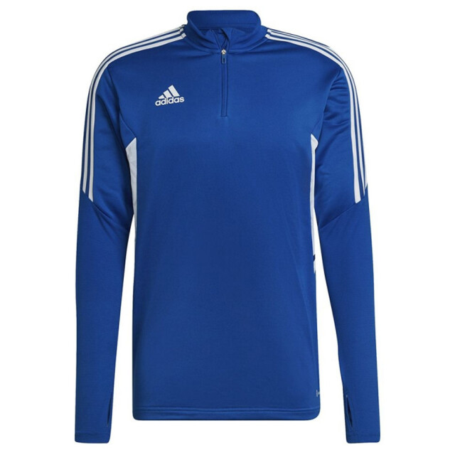 Adidas Heren condivo 22 quarter zip training sweatshirt UTMR1557_blue large