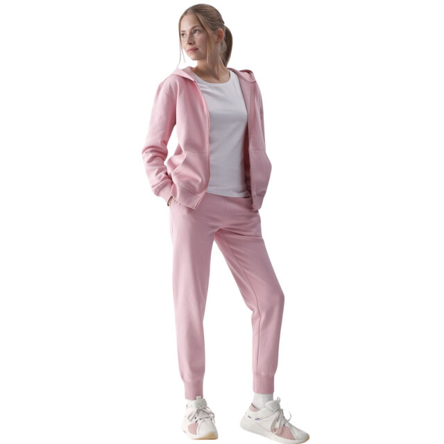 4F Dames f1467 full zip hoodie UTMR1195_lightpink large