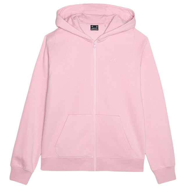 4F Dames f1467 full zip hoodie UTMR1195_lightpink large