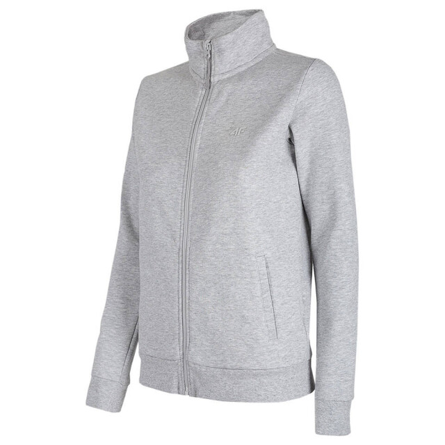 4F Dames h4l22 bld351 sweatshirt met volledige rits UTMR1259_lightgreymelange large