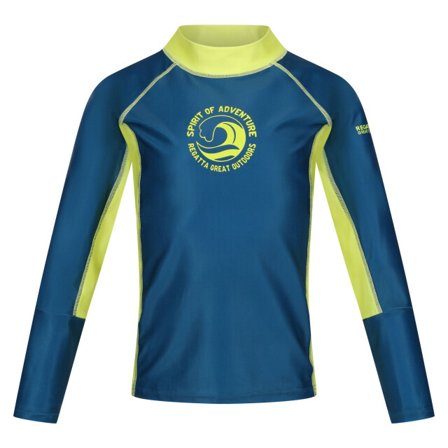 Regatta Zwemtop kinder/kids hoku ii contrast detail UTRG9734_moroccanbluecitronlime large