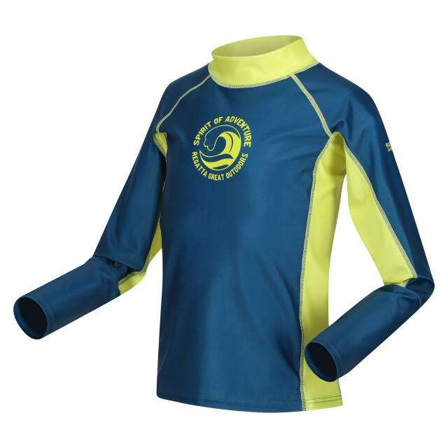 Regatta Zwemtop kinder/kids hoku ii contrast detail UTRG9734_moroccanbluecitronlime large