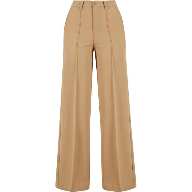 Urban Classics Dames wijd geplooide broek UTTN1231_unionbeige large