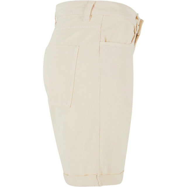 Urban Classics Dames biologisch katoenen korte broek UTTN528_whitesand large