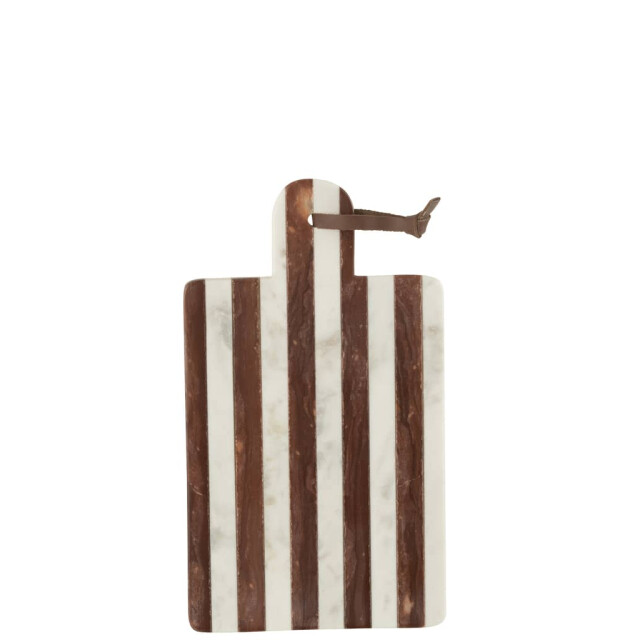 J-Line Plank rechthoekig streep marmer wit small 34189 large