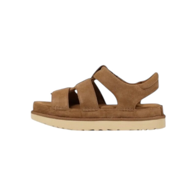 UGG Australia Dames leren sandalen met sluiting gesp Ugg Dames Beige Sandalen Met Sluiting Gesp large