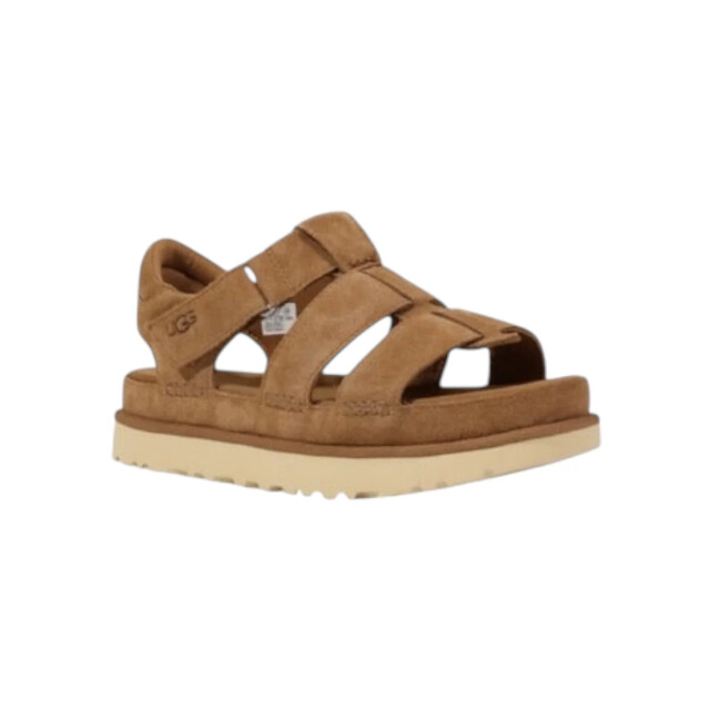 UGG Australia Dames leren sandalen met sluiting gesp Ugg Dames Beige Sandalen Met Sluiting Gesp large